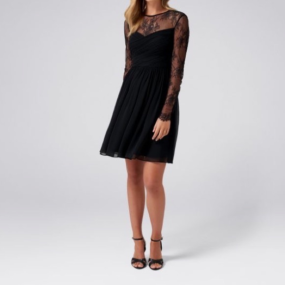 FOREVER NEW | Lilly Lace Soft Prom Dress | Black | Size 14 - Picture 3 of 16